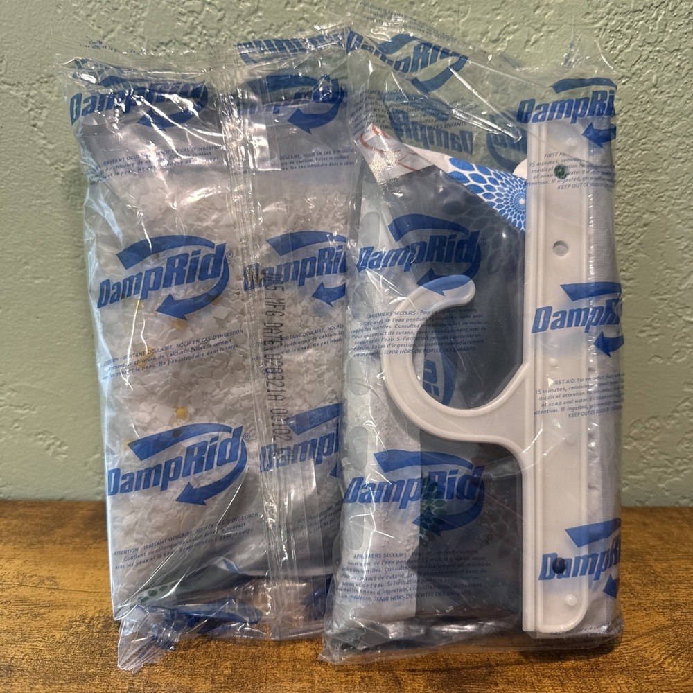 DampRid Hanging Bag Closet Two Pack - NO BOX Sealed In Plastic Bag Damp Rid‎ NEW